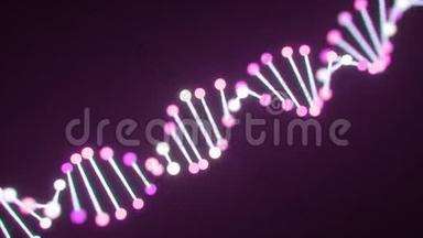 4K抽象DNA螺旋。